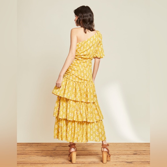 NWT Veronica Beard Virginia One-Shoulder Maxi Dress - Picture 5 of 8